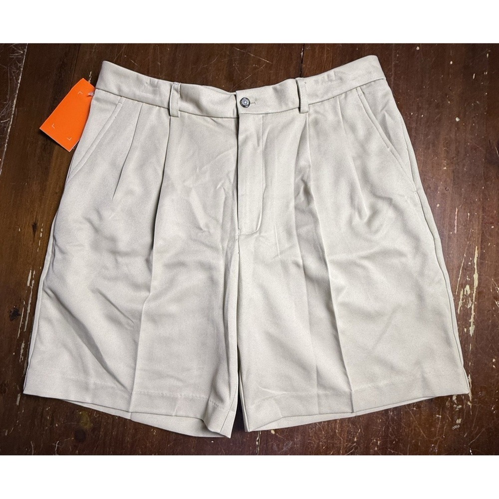 Izod X-TREME Function Golf XFG Chino Shorts Mens 34W Beige Casual NEW-767